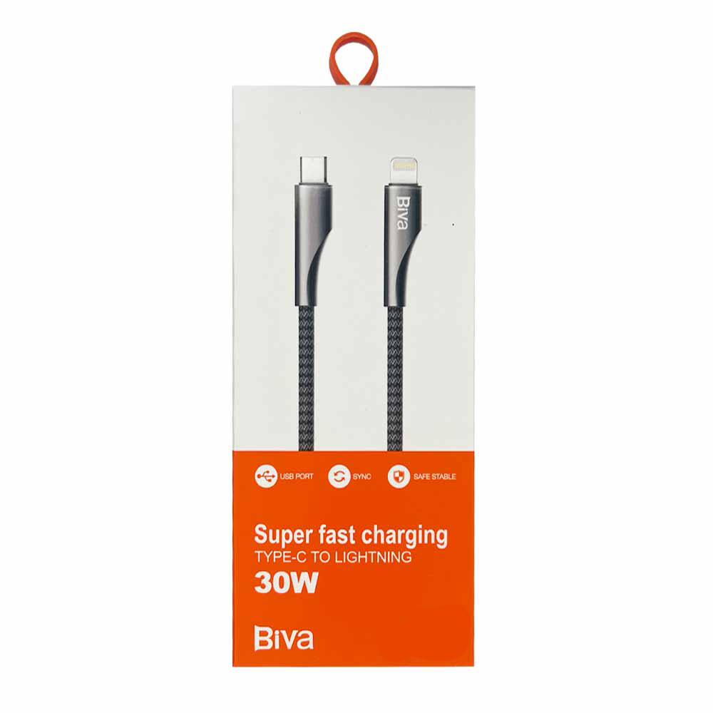 کابل تایپ سی به ایفون کنفی بیوا Biva B001 Type-C TO Lightening 30W