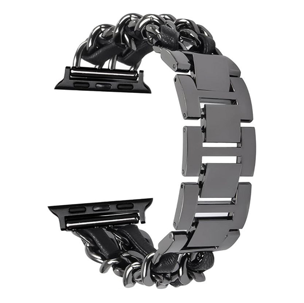 بند ساعت هوشمند واچ زنجیری مشکی 42/44/45/49