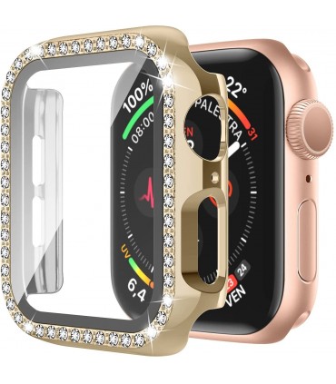 کاور نگین دار مناسب برای اپل واچ و طرح اپل 41 میلیمتری