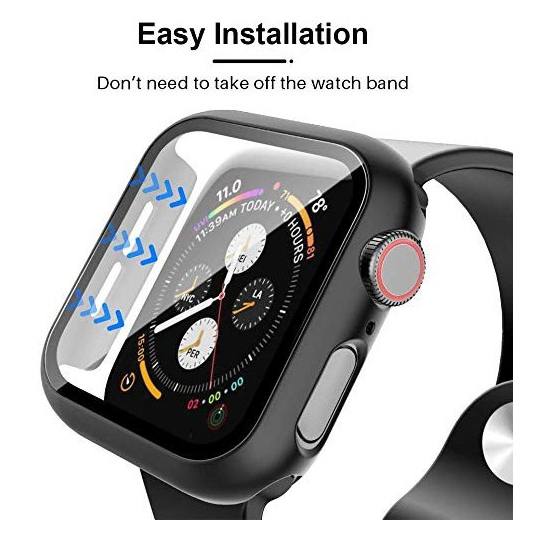 کاور گلس دار مناسب برای اپل واچ و طرح اپل 45 میلیمتری