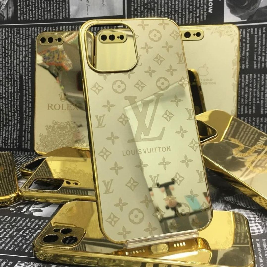 قاب پشت آینه ای  طلایی گوشی سامسونگ Galaxy A54