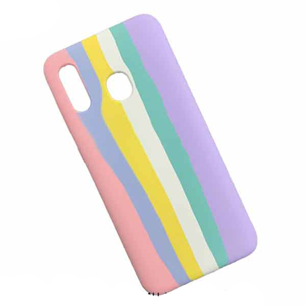 قاب سیلیکونی اورجینال رنگین کمانی Samsung A10s