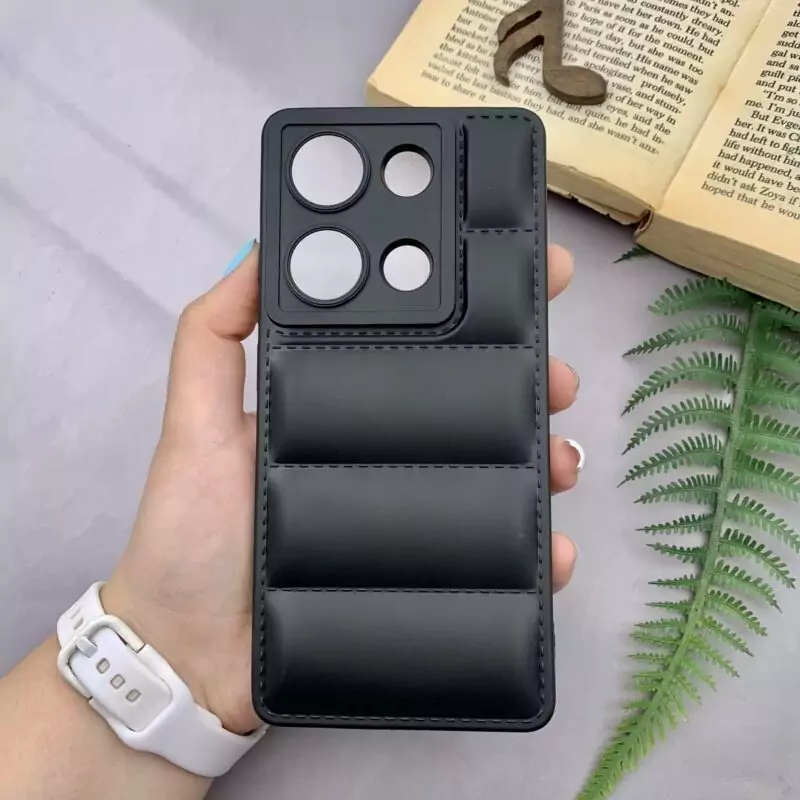 قاب ژله ای پافری شیائومی Redmi Note 13 Pro 4G مدل محافظ لنزدار