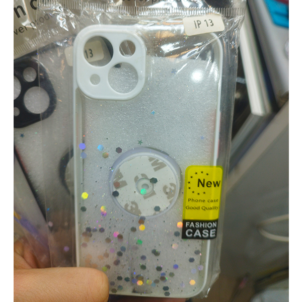 قاب گوشی آیفون 13 سوپر شاین اکلیلی هولدر دار