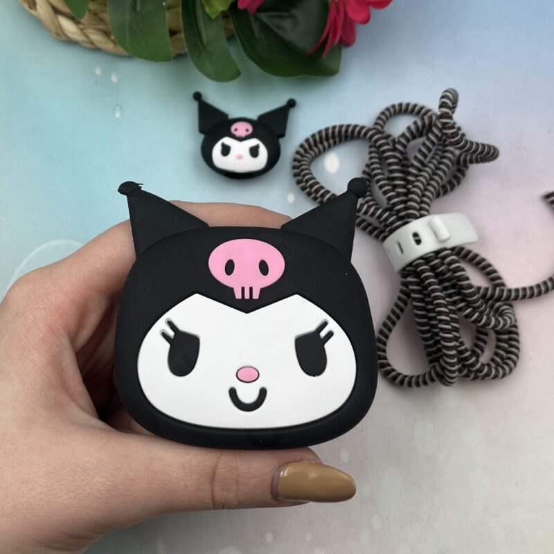 کاور و محافظ شارژر دیواری 20w اپل و آیفون مدل عروسی کرومی سیلیکون اورجینال