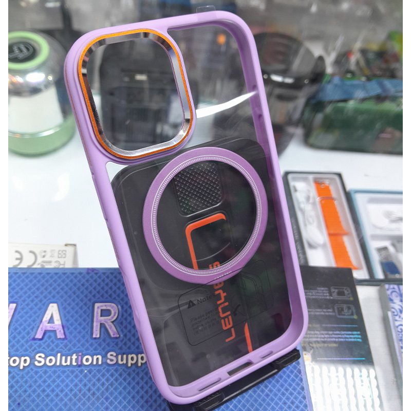 قاب طرح شیشه ای مگ سیف دار اورجینال برای آیفون iPhone 12