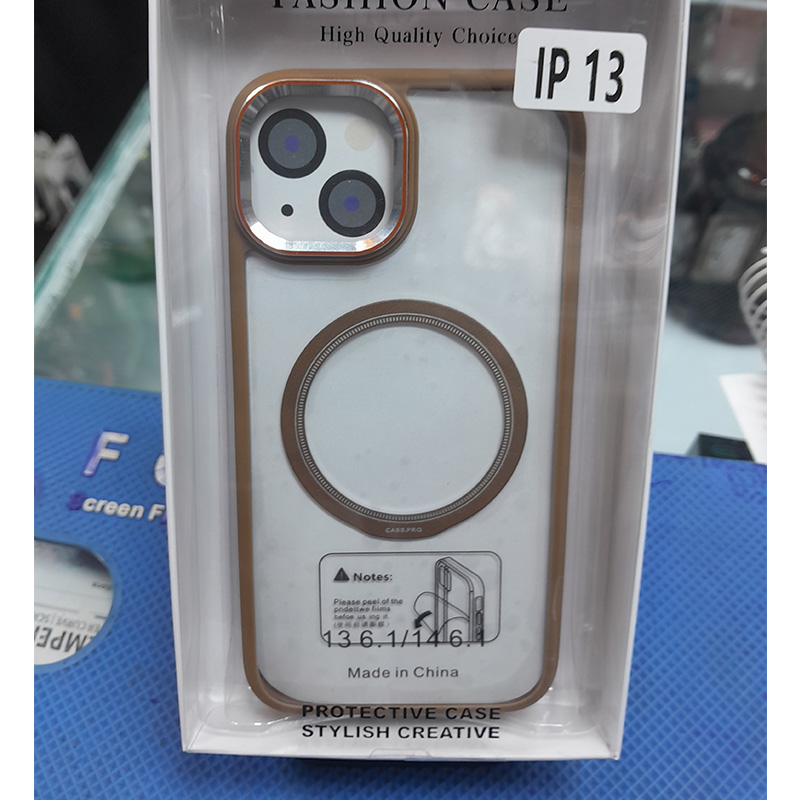 قاب طرح شیشه ای مگ سیف دار اورجینال برای آیفون iPhone 16 Pro Max