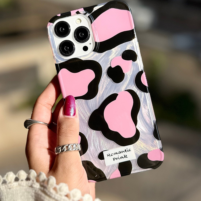 قاب پلنگی صورتی iPhone 11 Pro Max | گرید A | لبه TPU ضد زردی | شیک و بادوام