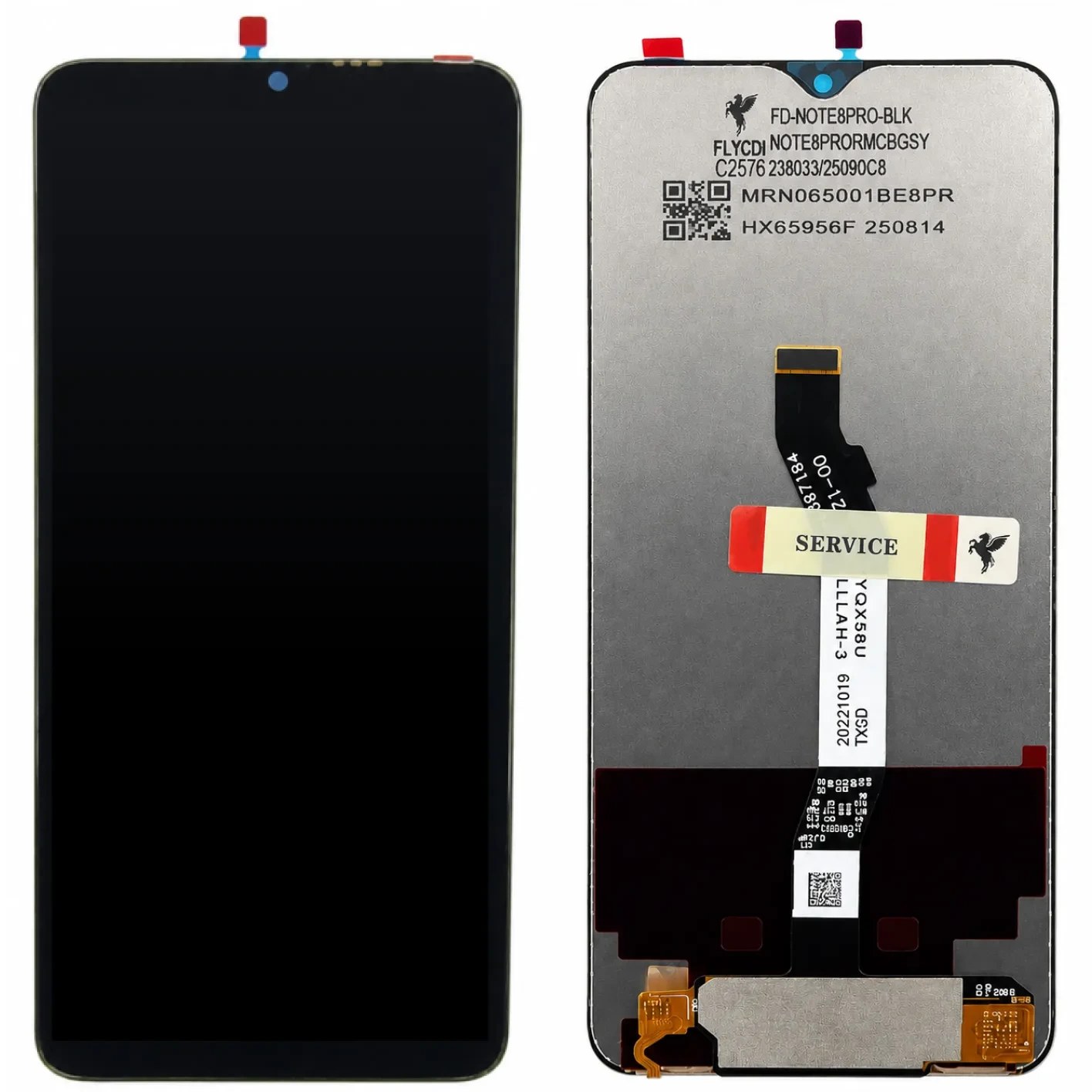 ال‌سی‌دی اورجینال شیائومی Redmi Note 8 سرویس پک